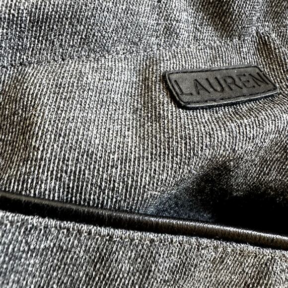 Lauren Ralph Lauren Trouser Pants High Waisted Zip Fly Career Wool Gray 10 - Picture 2 of 4